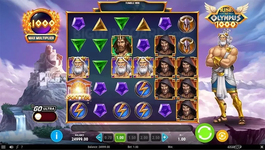 Free spins illustration with spinning slot reels