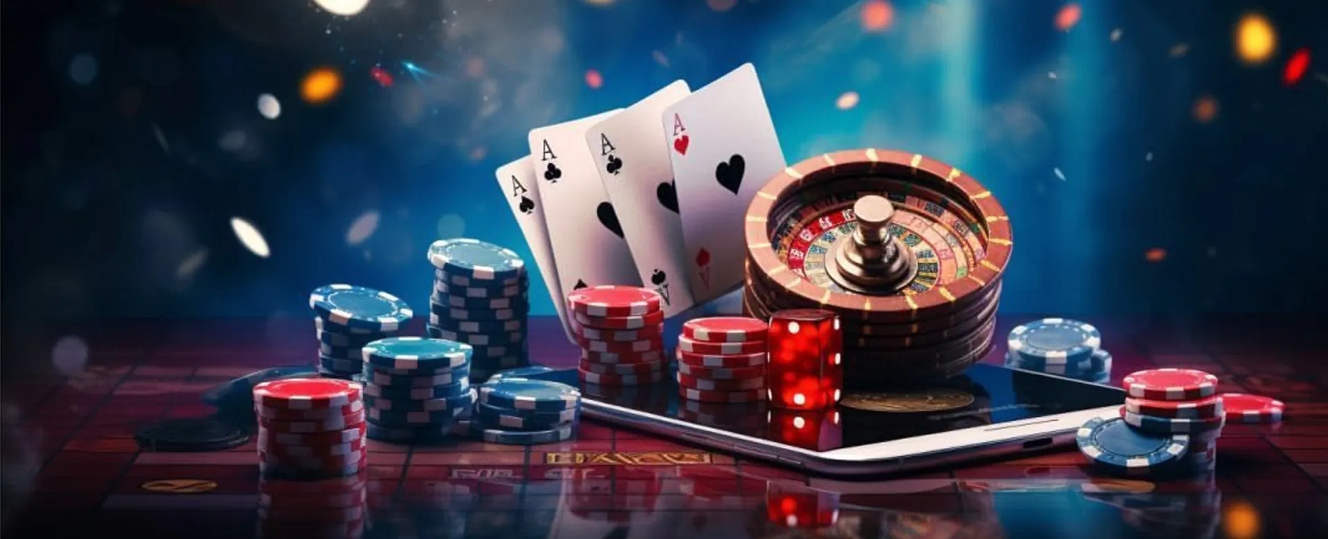 arionplay Casino Desktop Games Hero Banner with Roulette and Blackjack
